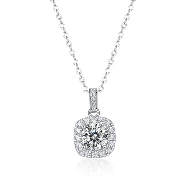 Venushe Moissanite Sterling Silver Necklace