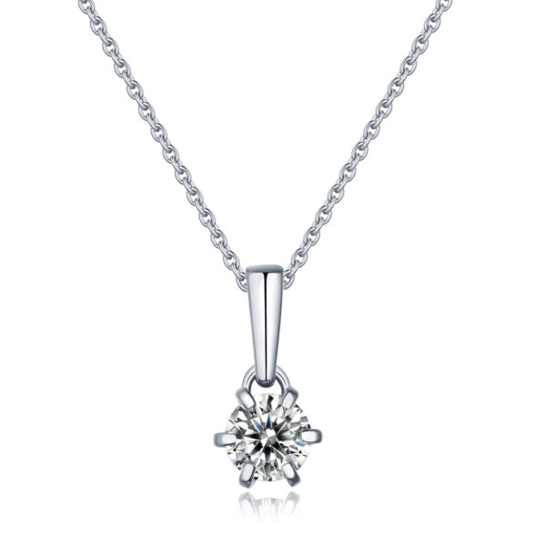 Venushe Moissanite Sterling Silver Necklace