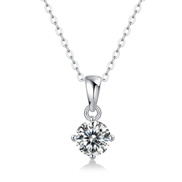 Venushe Moissanite Sterling Silver Necklace