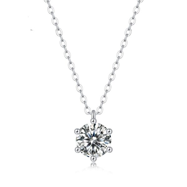 Venushe Moissanite Sterling Silver Necklace