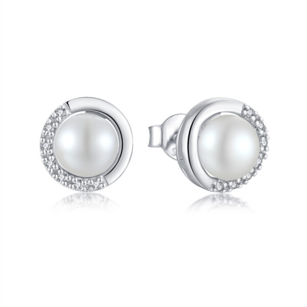 Venushe Pearl Sterling Silver Earrings