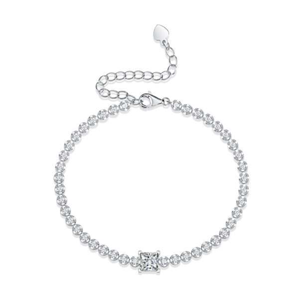 Venushe Moissanite Sterling Silver Bracelet