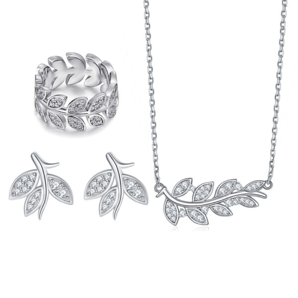 Venushe Leaf Sterling silver Jewelry Set