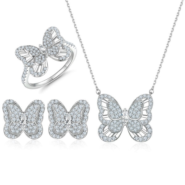 Venushe Butterfly Sterling silver Jewelry Set