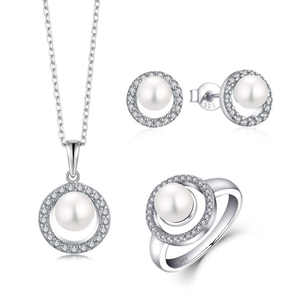 Venushe Pearl Sterling silver Jewelry Set