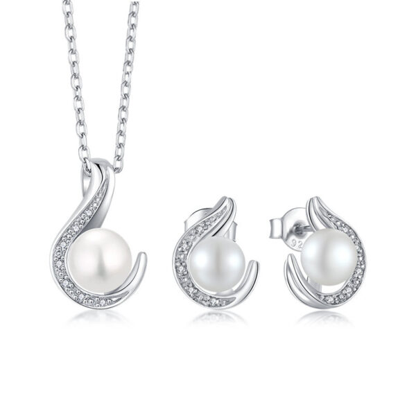 Venushe Pearl Sterling silver Jewelry Set